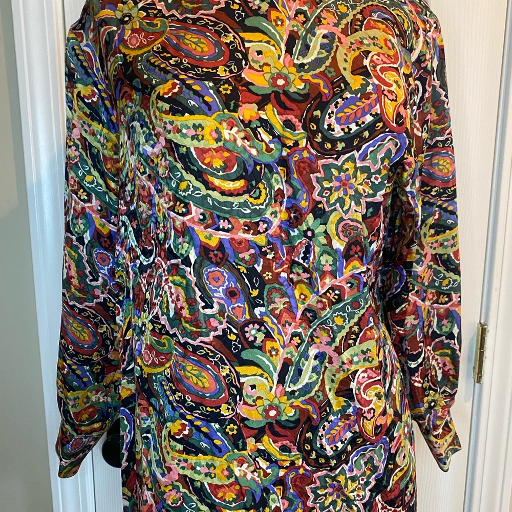 Doncaster Vibrant Floral Silk Blouse